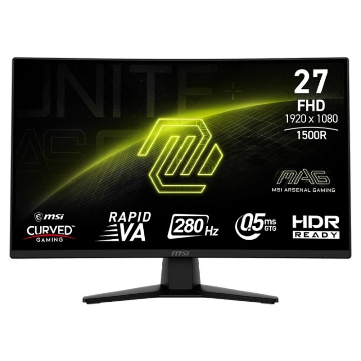 MSI monitor 27'' MAG 274CXF zakrivljeni Gaming 280Hz
