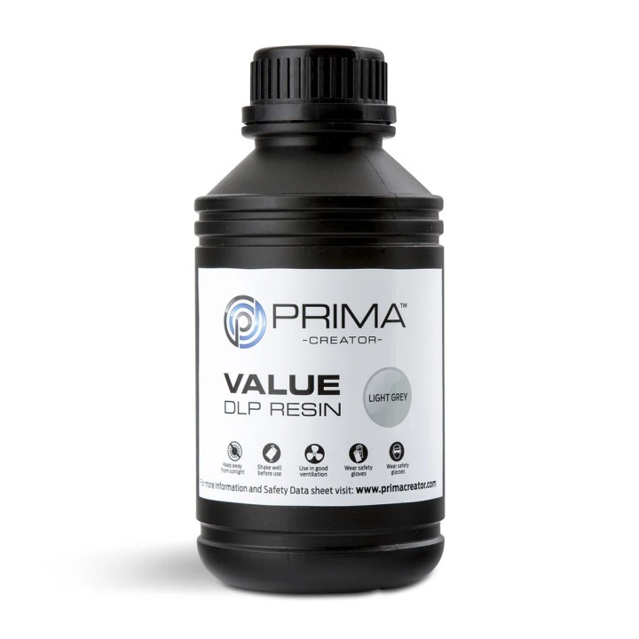 PrimaCreator Value UV / DLP Resin - 1000 ml - svijetlo siva