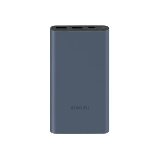 Xiaomi power bank 10000mAh, crni, 2x USB, 1xUSB-C, 1x MicroUSB