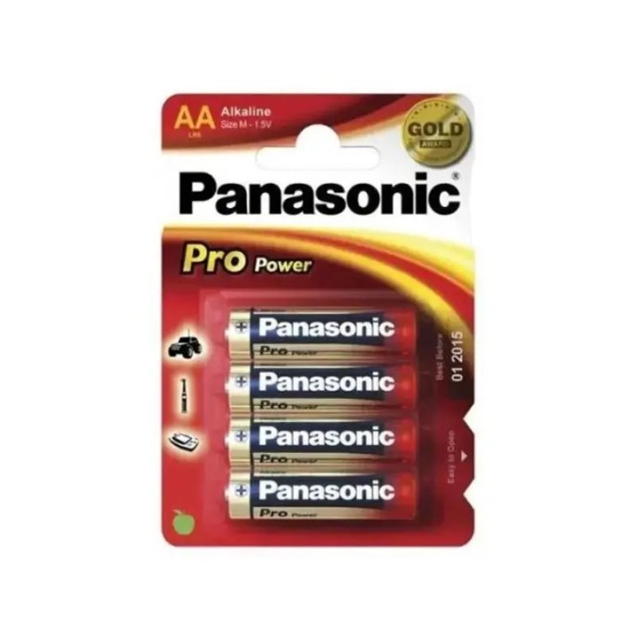 Panasonic baterije AA LR6PPG/4BP Alakline PRO Power 4/1