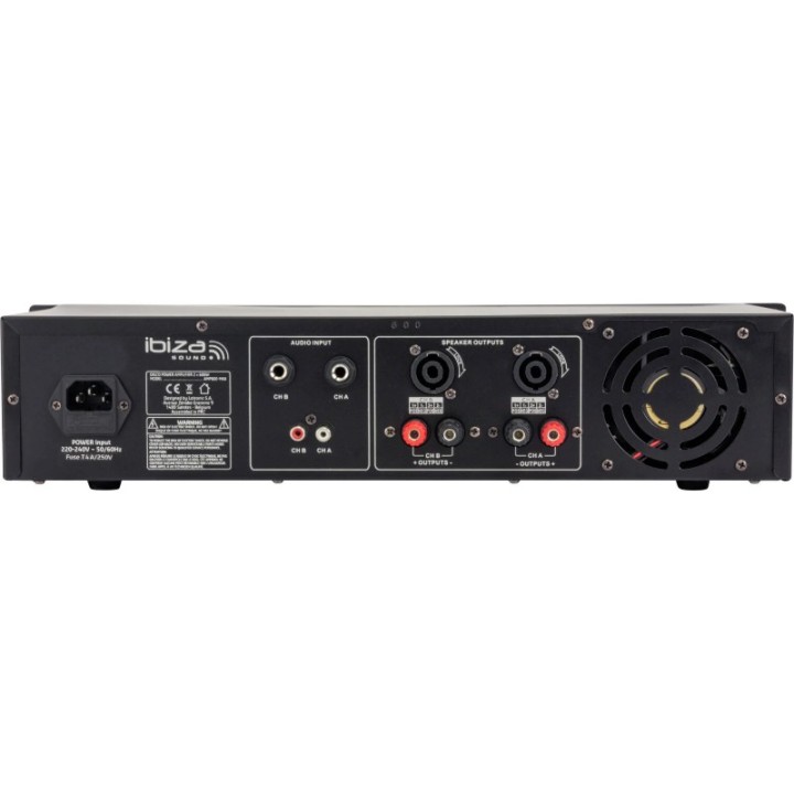 Pojačalo Ibiza AMP800 2x600W-4oHM, 2x400-9oHM