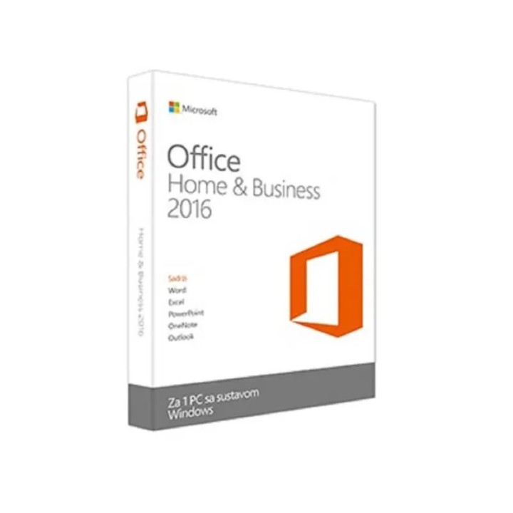 Microsoft Office Home and Business 2016 Eng DVD, T5D-02710